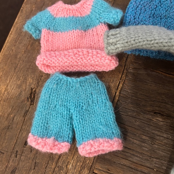 Vintage Lot of 23 Handmade Doll Barbie Clothes Ken Knit Crochet Colorful - Picture 5 of 7